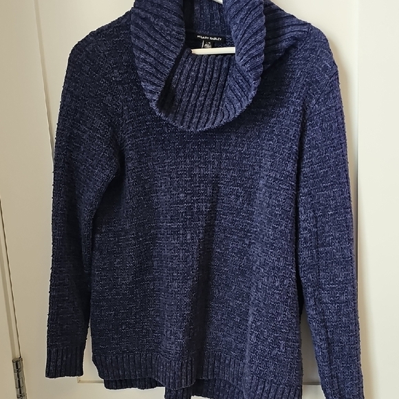 Hilary Radley Navy Cowl Neck Sweater - Picture 4 of 6
